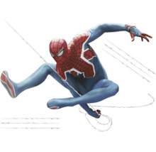 Illustration d''une figurine de Spider-Man en action
