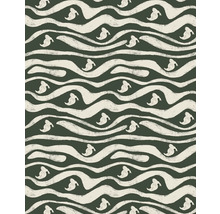 Muster mit stilisierten Geistern und wellenförmigen Linien