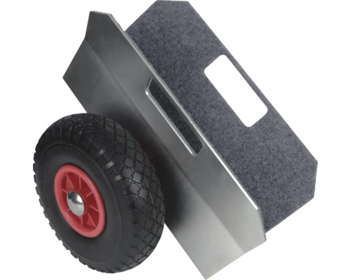 Möbelroller mit Metallrahmen und Teppichoberfläche