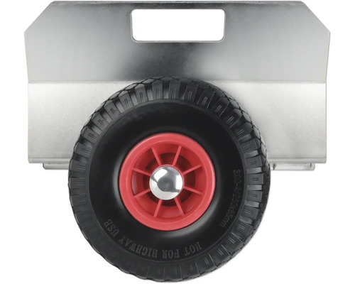 Sackkarrenrad mit roter Felge und schwarzem Reifen