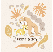 "Illustration d''une lionne avec son petit et le texte ""My Pride and Joy""."