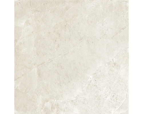 Feinsteinzeug Wand- und Bodenfliese Cool Stone weiß matt rektifiziert 119,8 x 119,8 x 0,9 cm