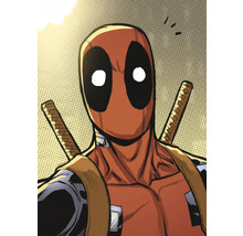 Illustration von Deadpool mit zwei Schwertern