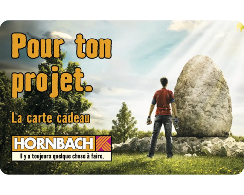 Carte cadeau Hornbach pour votre projet.