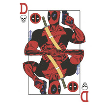 Deadpool Spielkarte im Comicstil