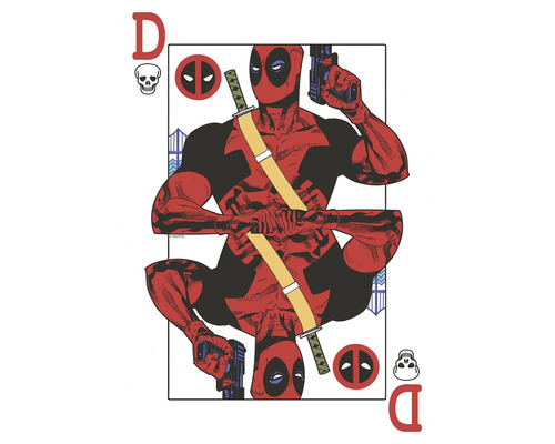 Deadpool Spielkarte im Comicstil