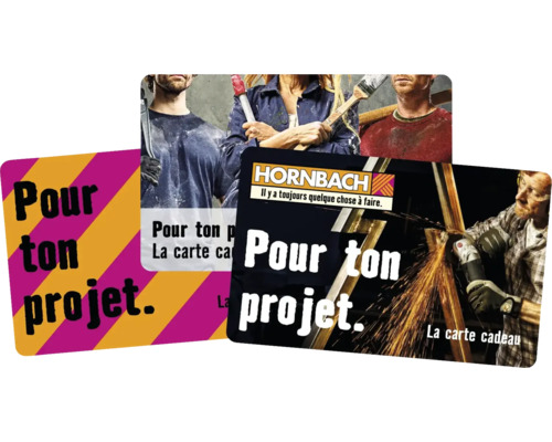 Cartes cadeaux HORNBACH pour votre projet