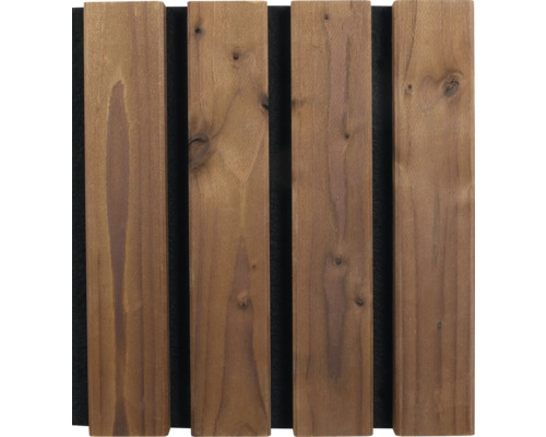 Akustikpaneel mit Holzlamellen auf Filz