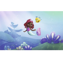 Illustration d''une sirène avec un ami poisson dans un monde sous-marin