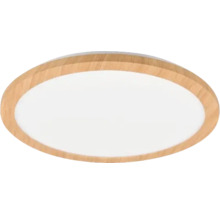 Plafonnier décor bois