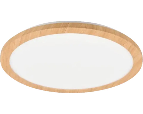 Plafonnier décor bois