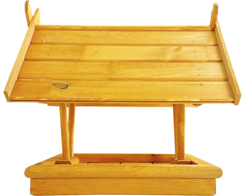 Mangeoire en bois avec toit