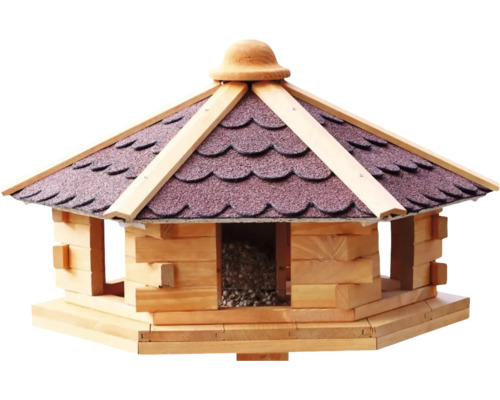 Abri-mangeoire pour oiseaux promadino Knusperhäuschen avec silo de nourriture, 59 x 50 cm, sans support Abri-mangeoire pour oiseaux promadino Knusperhäuschen avec silo de nourriture, 59 x 50 cm, sans support