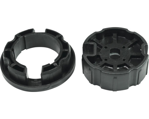 Deux pièces d''accouplement noires