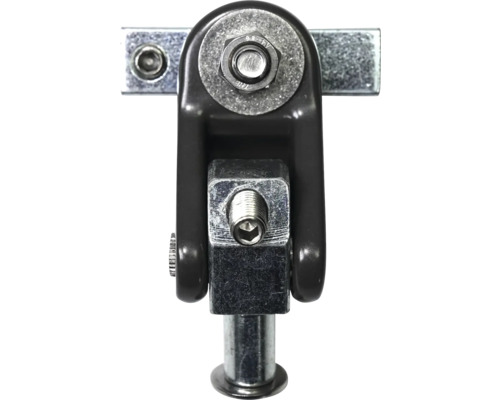 Gros plan d''un élément de montage métallique avec des vis