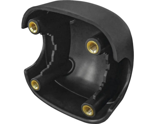 Boîtier noir avec inserts filetés pour la fixation.