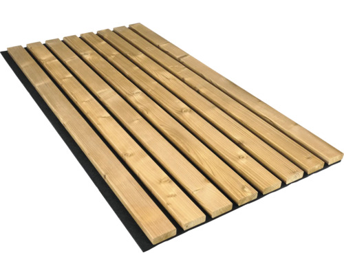 Akustikpaneel Hydroline Massivholz Thermo Fichte glatt 2380 x 561 x 25 mm