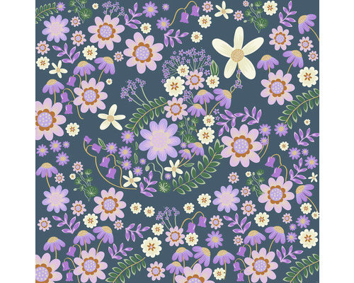 Fototapete Vlies DX5-215 Disney Minnie Mouse Gardening 5-tlg. 250 x 250 cm Blumenmuster mit verschiedenen Blüten und Blättern