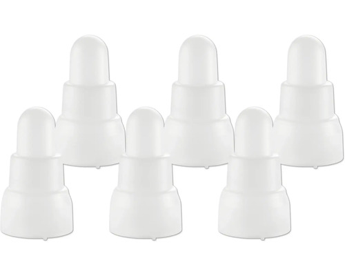 Bougie LED Lafiora 1 LED couleur d’éclairage blanc chaud fonctionnement sur piles Plusieurs tétines en silicone