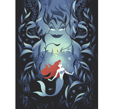 Illustration d''Ariel la petite sirène et d''Ursula la sorcière des mers sous l''eau