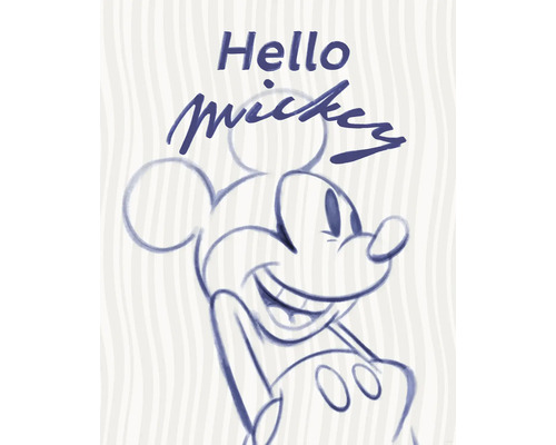 Illustration de Mickey Mouse avec le texte Hello Mickey