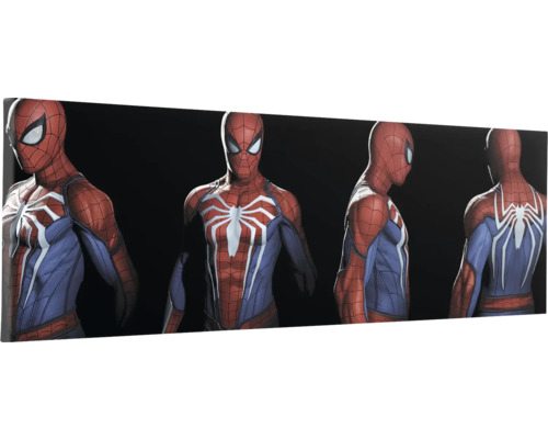 Spider-Man-Leinwand mit Figur in verschiedenen Posen