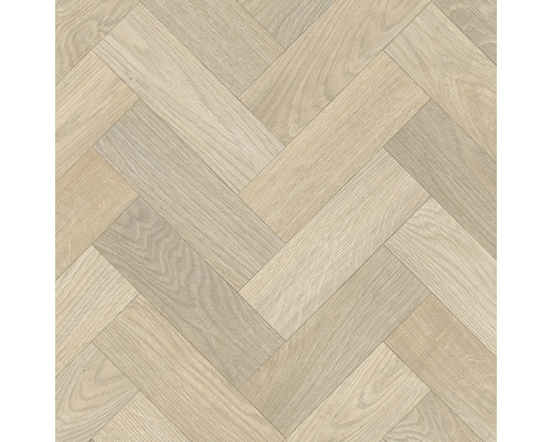 Carreaux de sol en bois clair en motif à chevrons
