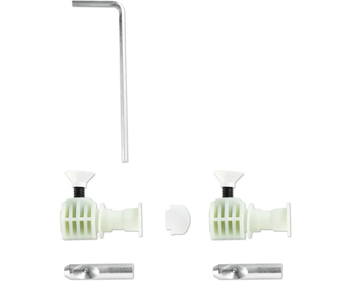 Ersatzteile für Duschkabinen, inklusive Inbusschlüssel