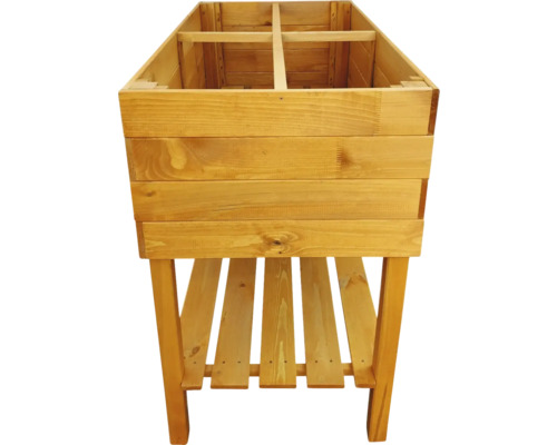 Jardinière surélevée en bois avec support