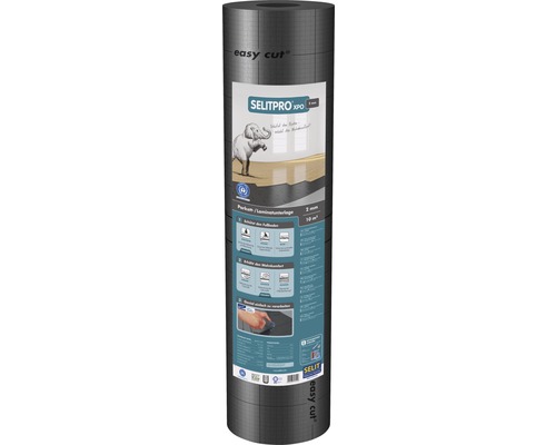 Parkett- und Laminatunterlage SELITPRO® XPO 2 mm 10m² SELITPRO XPO Dämmunterlage, 2 mm, Rollenverpackung