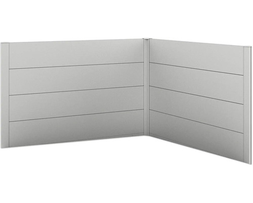 Brise-vue biohort pour Belvedere forme en L 2 pièces L150 argent métallique Brise-vue biohort pour Belvedere forme en L 2 pièces L150 argent métallique