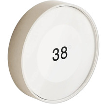 Runder Thermostat mit digitaler Temperaturanzeige von 38 Grad