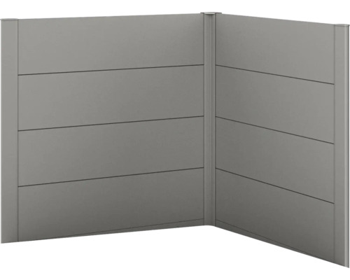 Sichtschutz biohort für Belvedere L-Form 2 Stück L100 quarzgrau-metallic Sichtschutz biohort für Belvedere L-Form 2 Stück L100 quarzgrau-metallic
