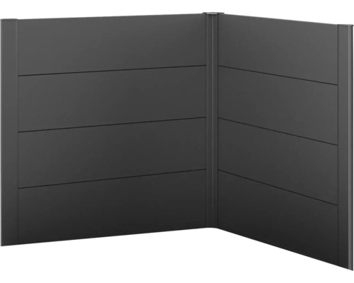 Sichtschutz biohort für Belvedere L-Form 2 Stück L100 dunkelgrau-metallic Sichtschutz biohort für Belvedere L-Form 2 Stück L100 dunkelgrau-metallic