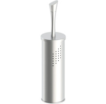 Ensemble de brosse de toilette en métal avec trous d''aération