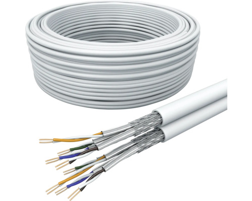 Bobine avec deux câbles de données blindés