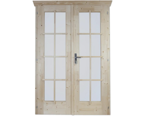 Double porte entièrement vitrée SKAN HOLZ pour 28 mm, 123,4 x193 cm nature Double porte entièrement vitrée SKAN HOLZ pour 28 mm, 123,4 x193 cm nature
