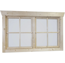 Fenêtre en bois avec croisillons