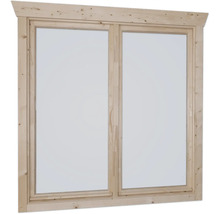 Fenêtre en bois à deux vantaux