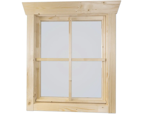 Fenêtre individuelle SKAN HOLZ tirant gauche 57,5x70,5 cm nature