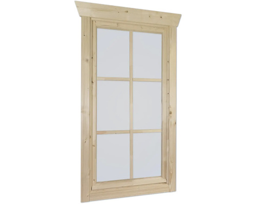 Einzelfenster für Gartenhaus 45 mm SKAN HOLZ Anschlag rechts 57,5x123,5 cm natur Einzelfenster für Gartenhaus 45 mm SKAN HOLZ Anschlag rechts 57,5x123,5 cm natur
