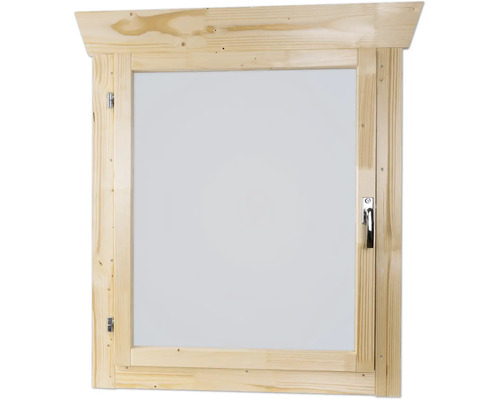 Fenêtre en bois avec poignée
