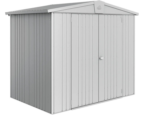 Abri de jardin métallique avec double porte pour rangement extérieur