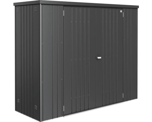Abri de jardin métallique avec double porte pour ranger les outils de jardin