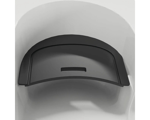 Siège de baignoire SCHULTE pour baignoires avec porte Q2 180 cm noir mat D8008026323 Vue détaillée d''un siège de WC noir