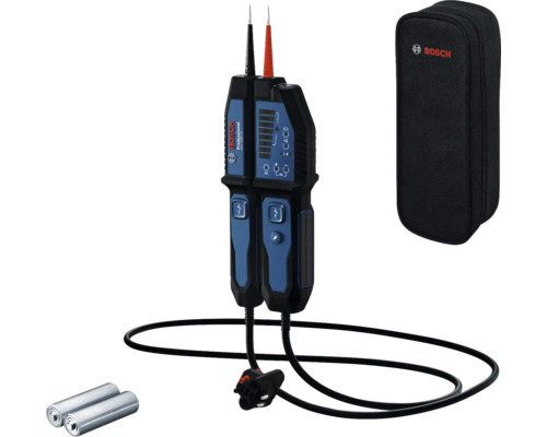 Testeur de tension bipolaire Bosch Professional avec piles et sacoche