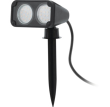 Gartenstrahler mit zwei LED Lampen und Erdspieß