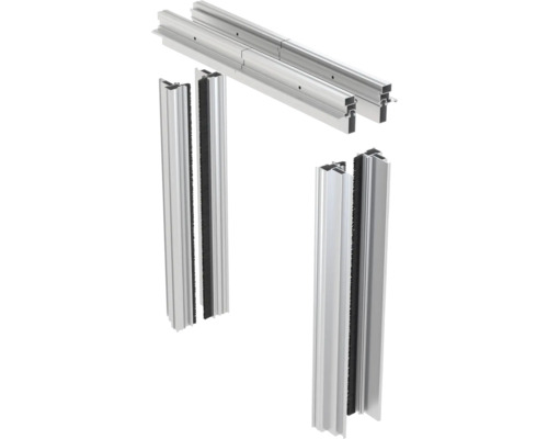 Kit de cadre de porte en aluminium avec joints