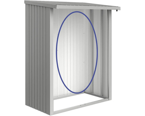 Abri de rangement métallique sans porte