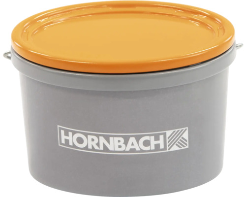 Kunststoffeimer mit Deckel und Hornbach Logo